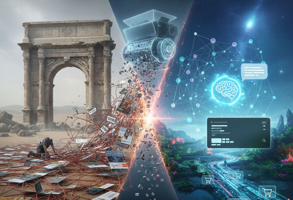 L’Eclissi del Clic: Come l’E-commerce sopravvivrà al "Trituratore" dell'AI